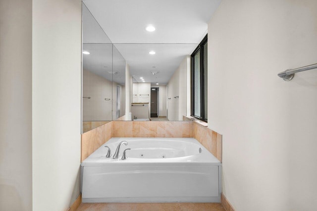 bathroom with a bathing tub