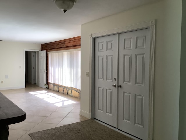 view of tiled foyer entrance