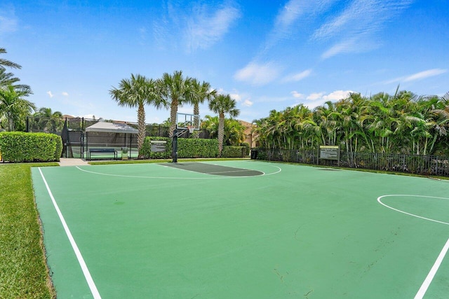 view of basketball court