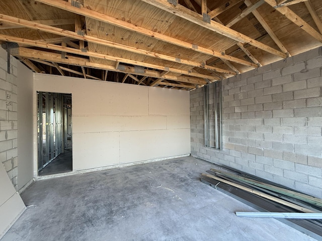 interior space with concrete flooring