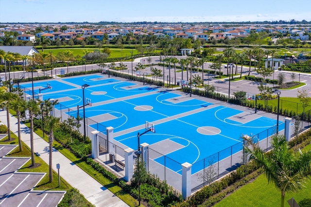 view of basketball court