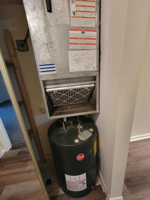 utilities featuring water heater