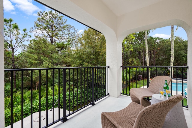 view of balcony