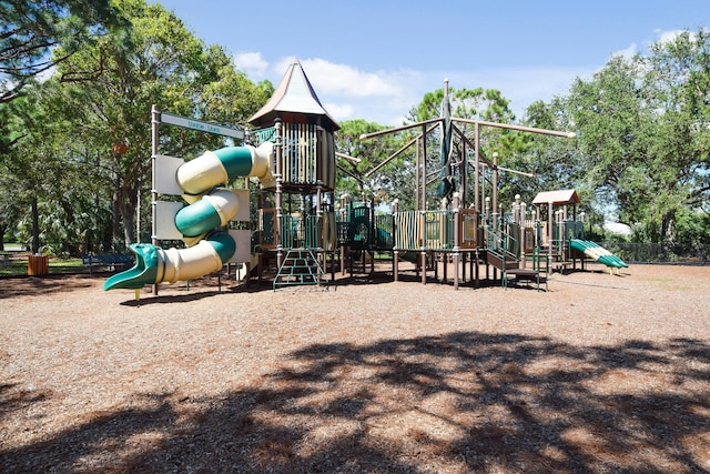 view of play area