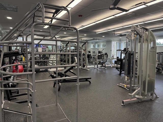 view of exercise room