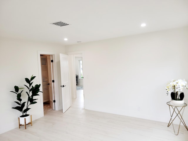 interior space featuring light hardwood / wood-style flooring