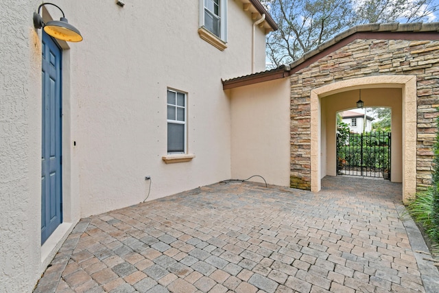 exterior space with a patio