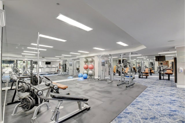 view of gym