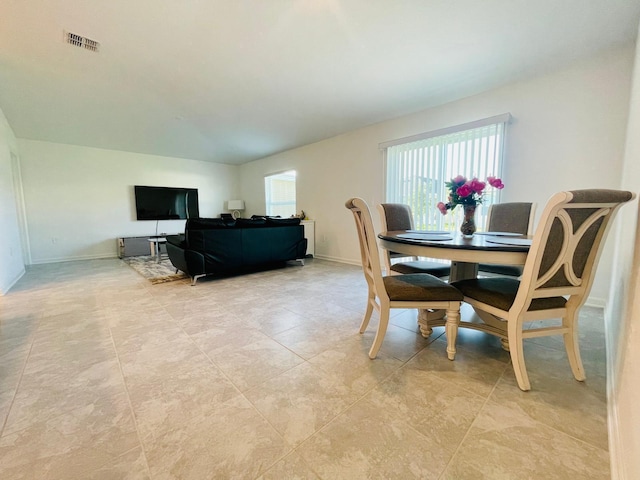 view of dining room