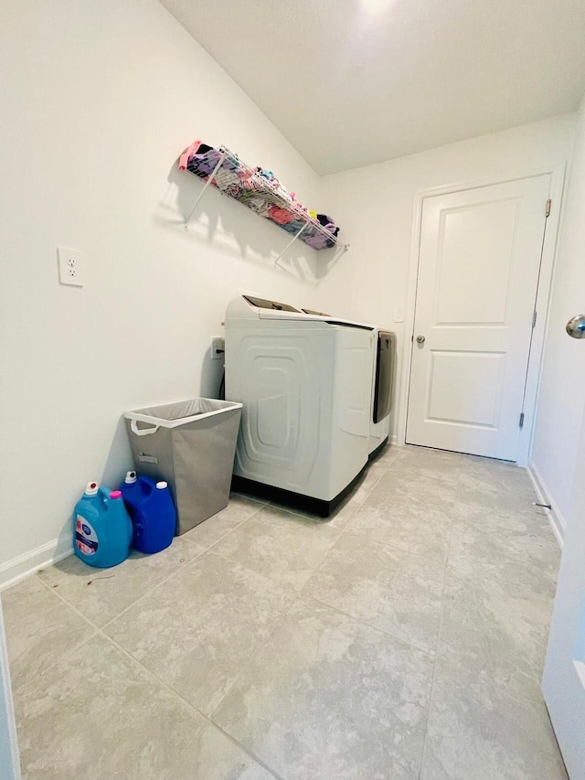 laundry room featuring washer and dryer