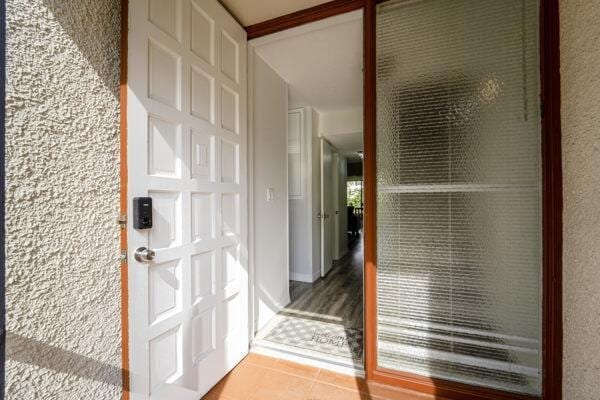 entryway featuring tile patterned flooring