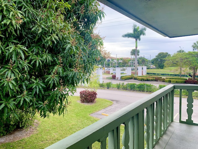 view of balcony