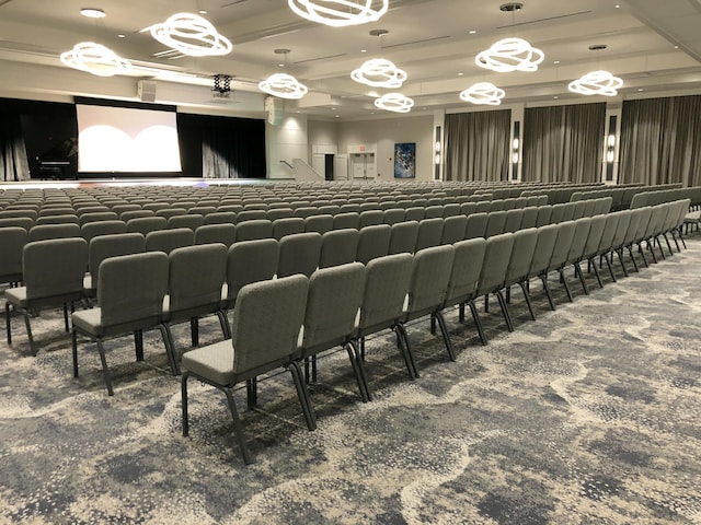 view of carpeted home theater room