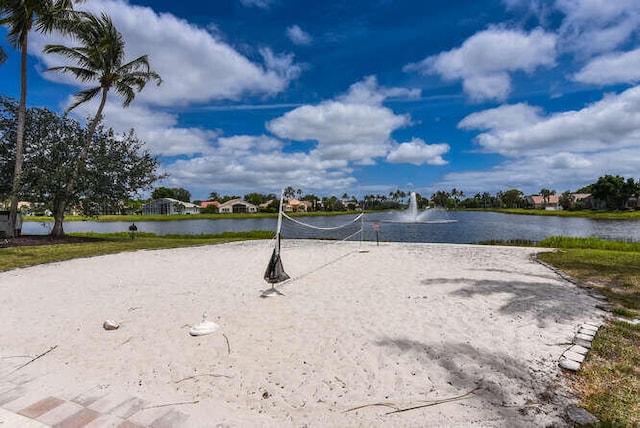 view of home's community featuring a water view