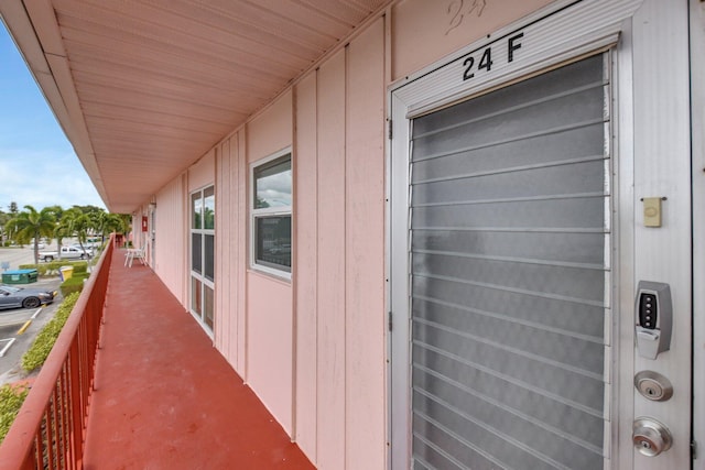 view of balcony