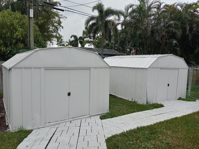 5266 Greenwood Dr, Delray Beach, FL 33484 - view of shed with fence