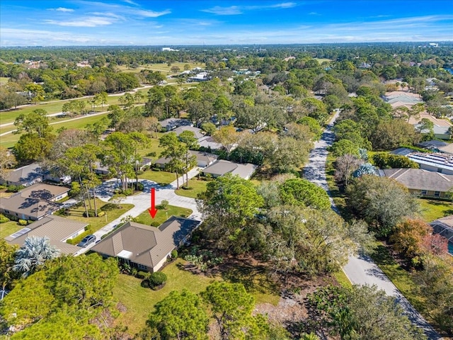 birds eye view of property featuring a residential view