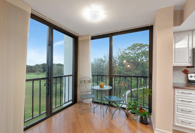 sunroom / solarium featuring a wealth of natural light