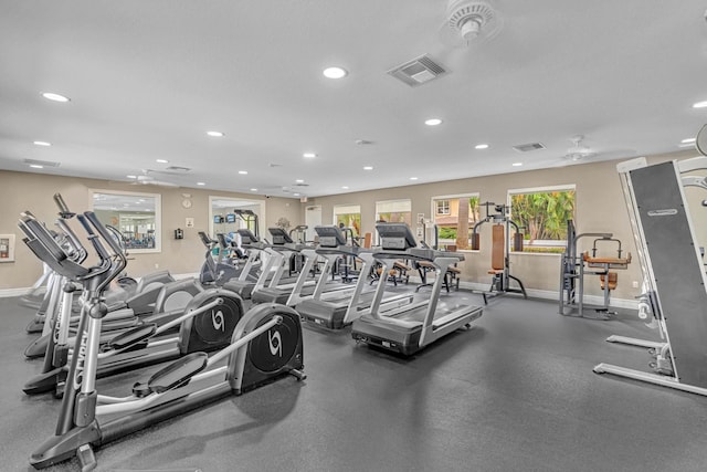 view of exercise room