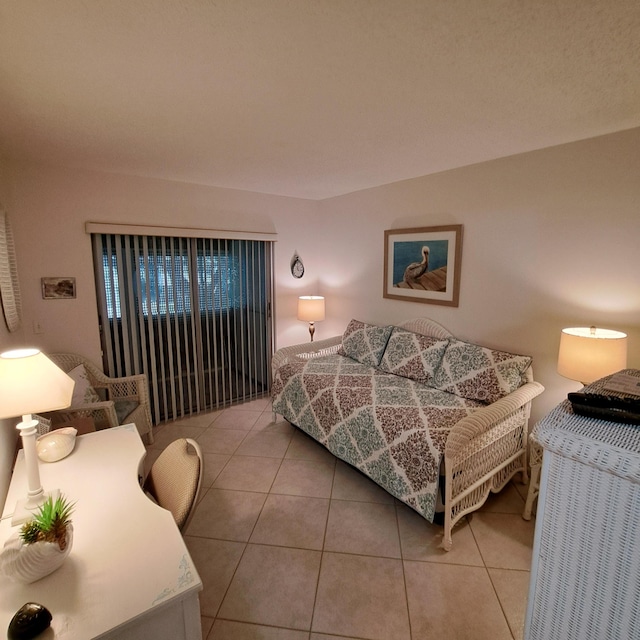 view of tiled bedroom