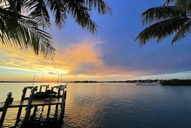 972 Marlin Dr, Jupiter, FL 33458 - dock area featuring a water view