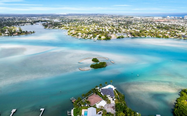 972 Marlin Dr, Jupiter, FL 33458 - bird's eye view featuring a water view