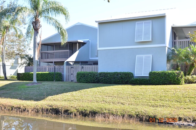 view of property featuring a water view