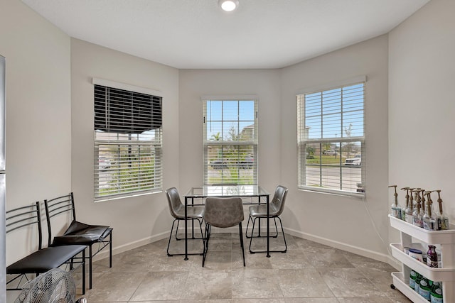 view of dining room