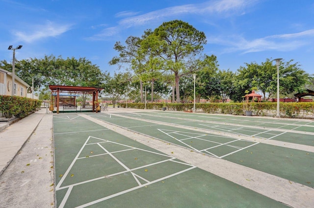 view of home's community with a gazebo