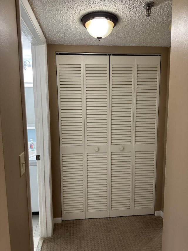 details featuring a textured ceiling