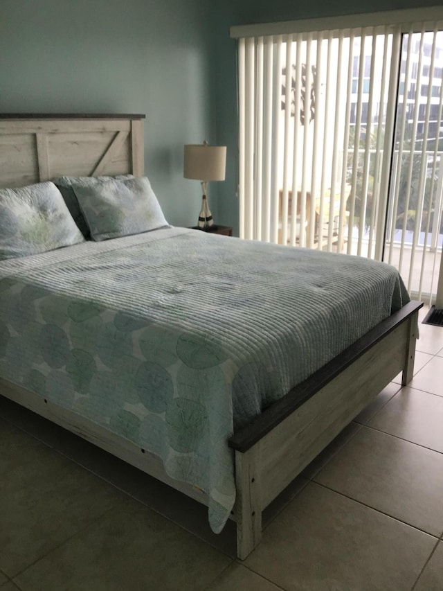 view of tiled bedroom