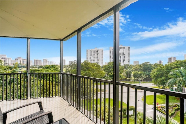 view of balcony