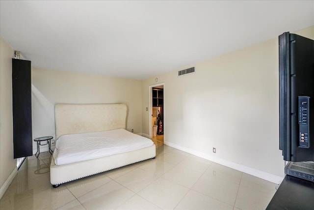 view of tiled bedroom