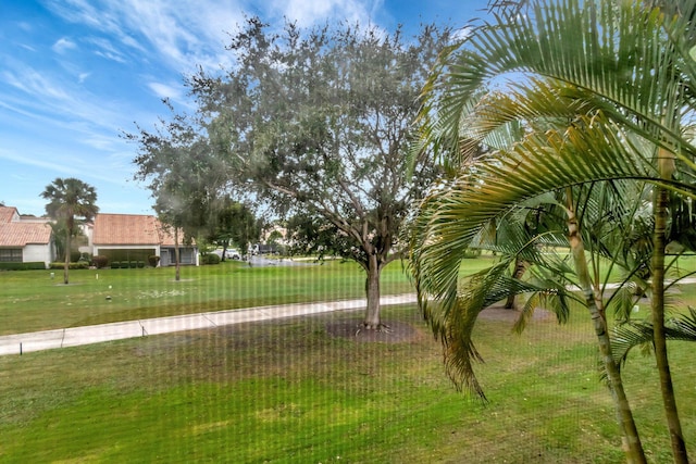 view of home's community featuring a yard