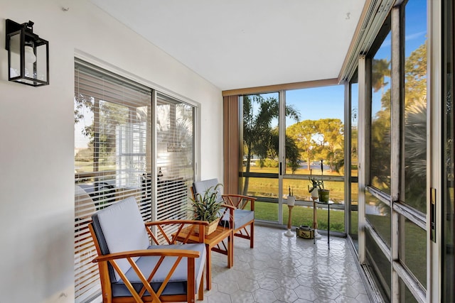 view of sunroom