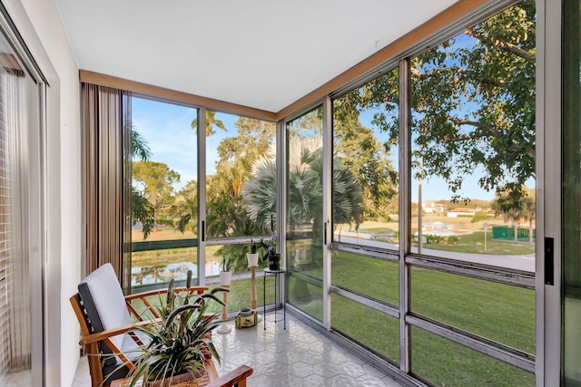 view of sunroom / solarium