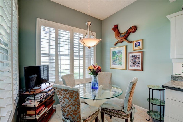 dining room featuring light tile patterned floors