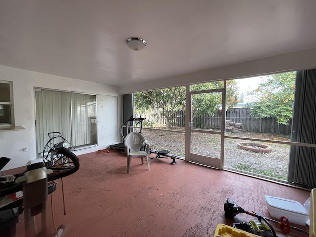 sunroom / solarium with plenty of natural light