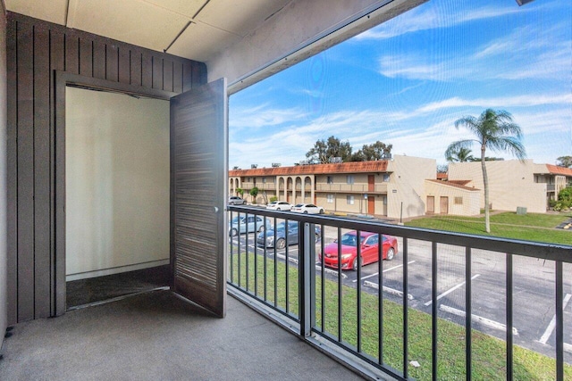 view of balcony