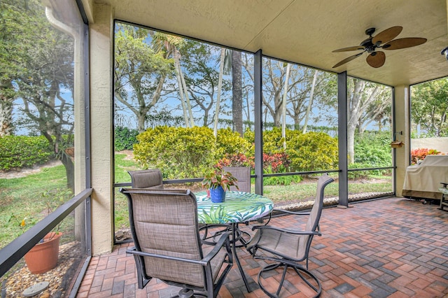 view of sunroom / solarium