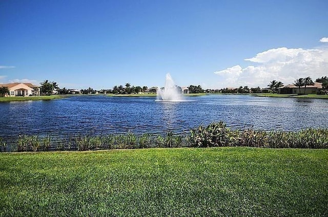 view of water feature