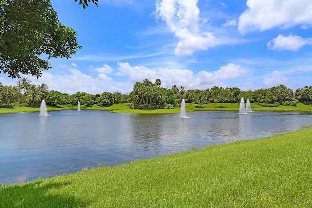 view of water feature