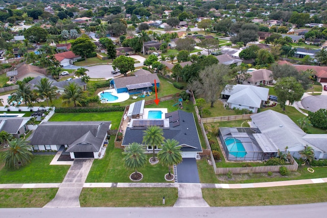 birds eye view of property