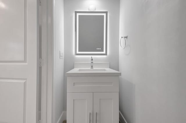 bathroom with vanity