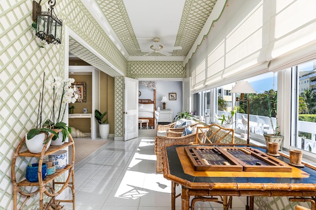 view of sunroom