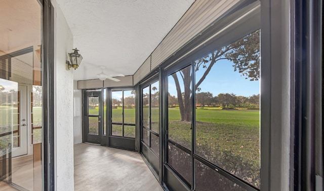 sunroom with a healthy amount of sunlight