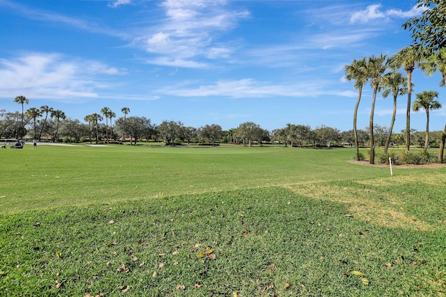 view of home's community featuring a lawn