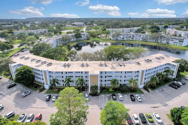 1056 Cambridge C, Deerfield Beach, FL 33442 - bird's eye view with a water view