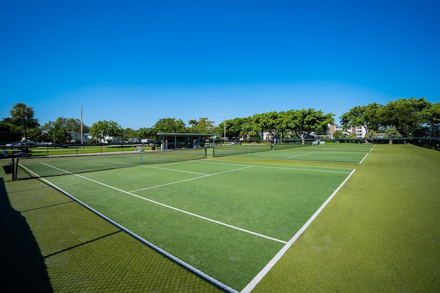 view of tennis court