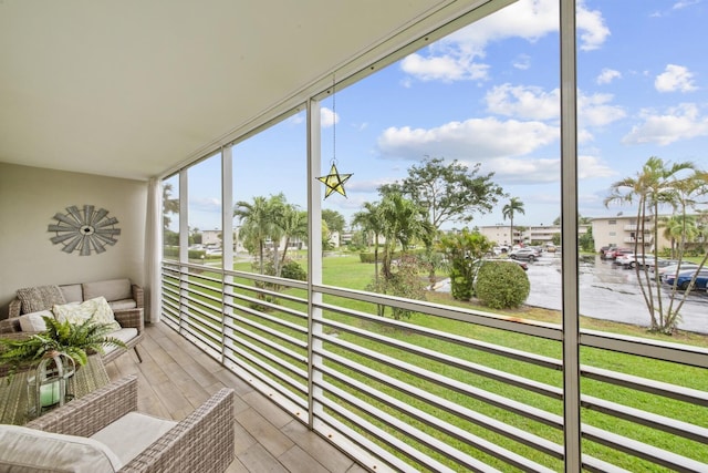 view of sunroom / solarium